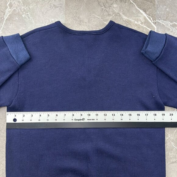 VINTAGE PITT PANTHERS SWEATER MENS MEDIUM V NECK PULLOVER KNIT PITTSBURGH BLUE - Picture 8 of 10